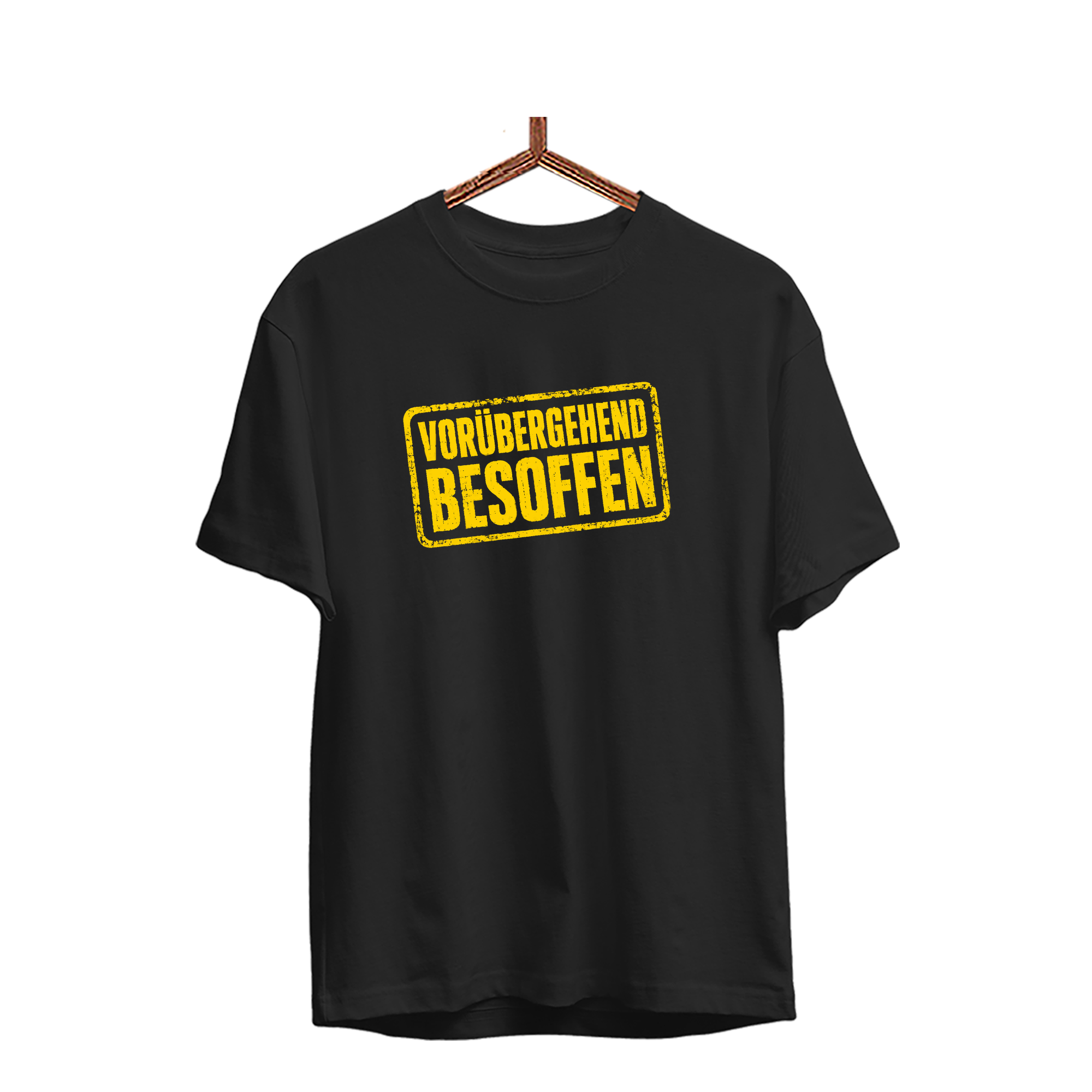 Herren T-Shirt vorübergehend besoffen