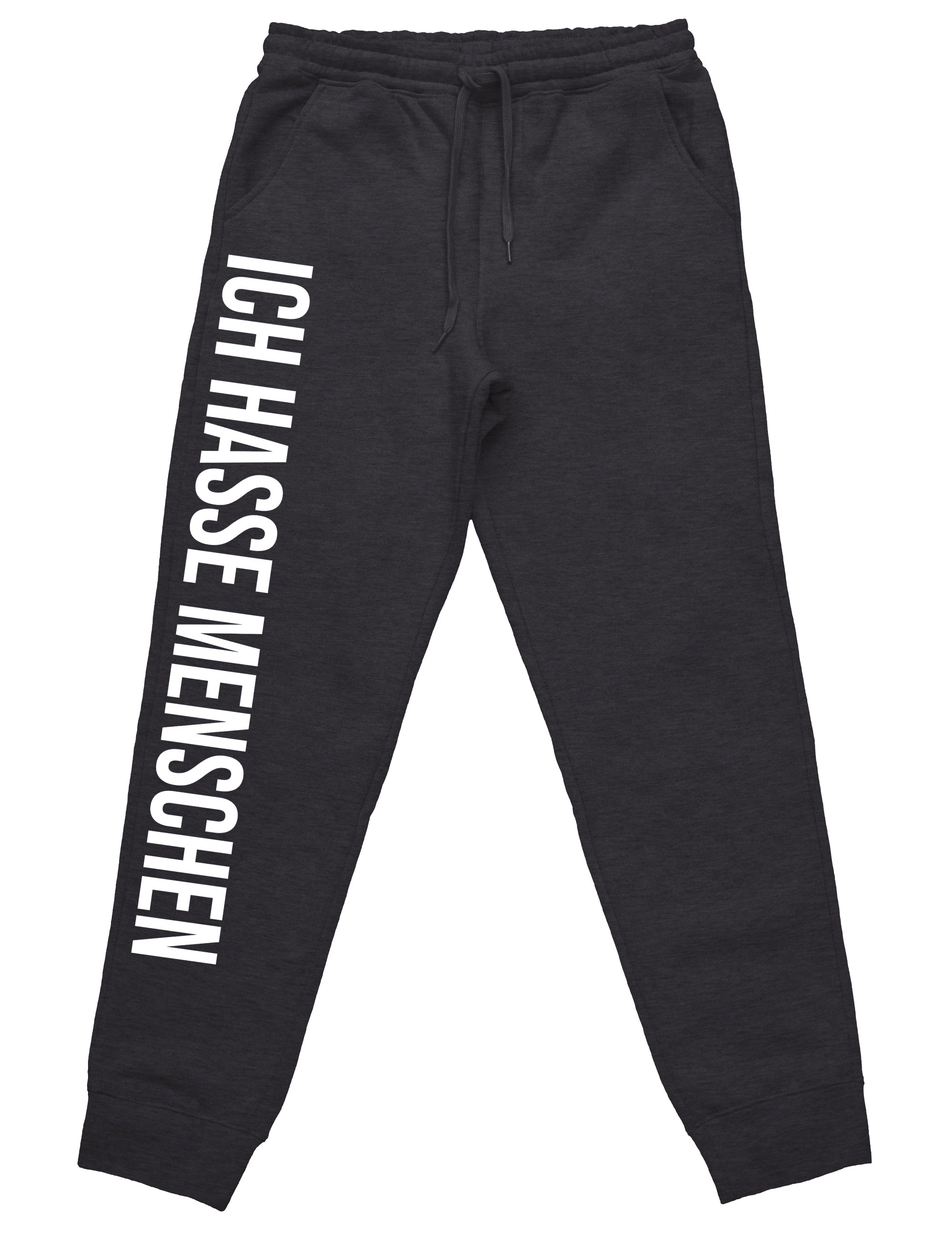 Ich hasse Menschen Jogginghose mit lustigem Spruch