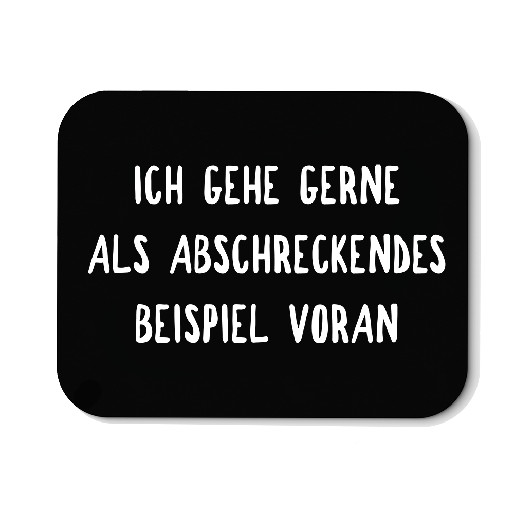 Mousepad Abschreckendes Beispiel