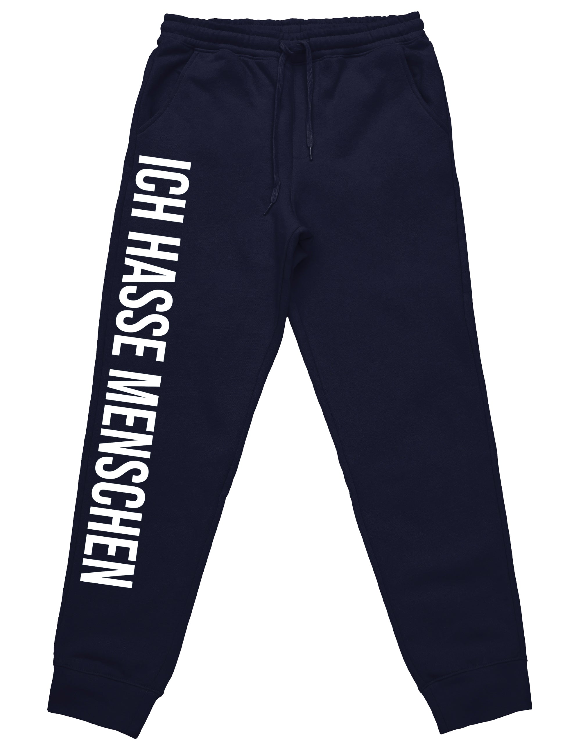 Ich hasse Menschen Jogginghose mit lustigem Spruch