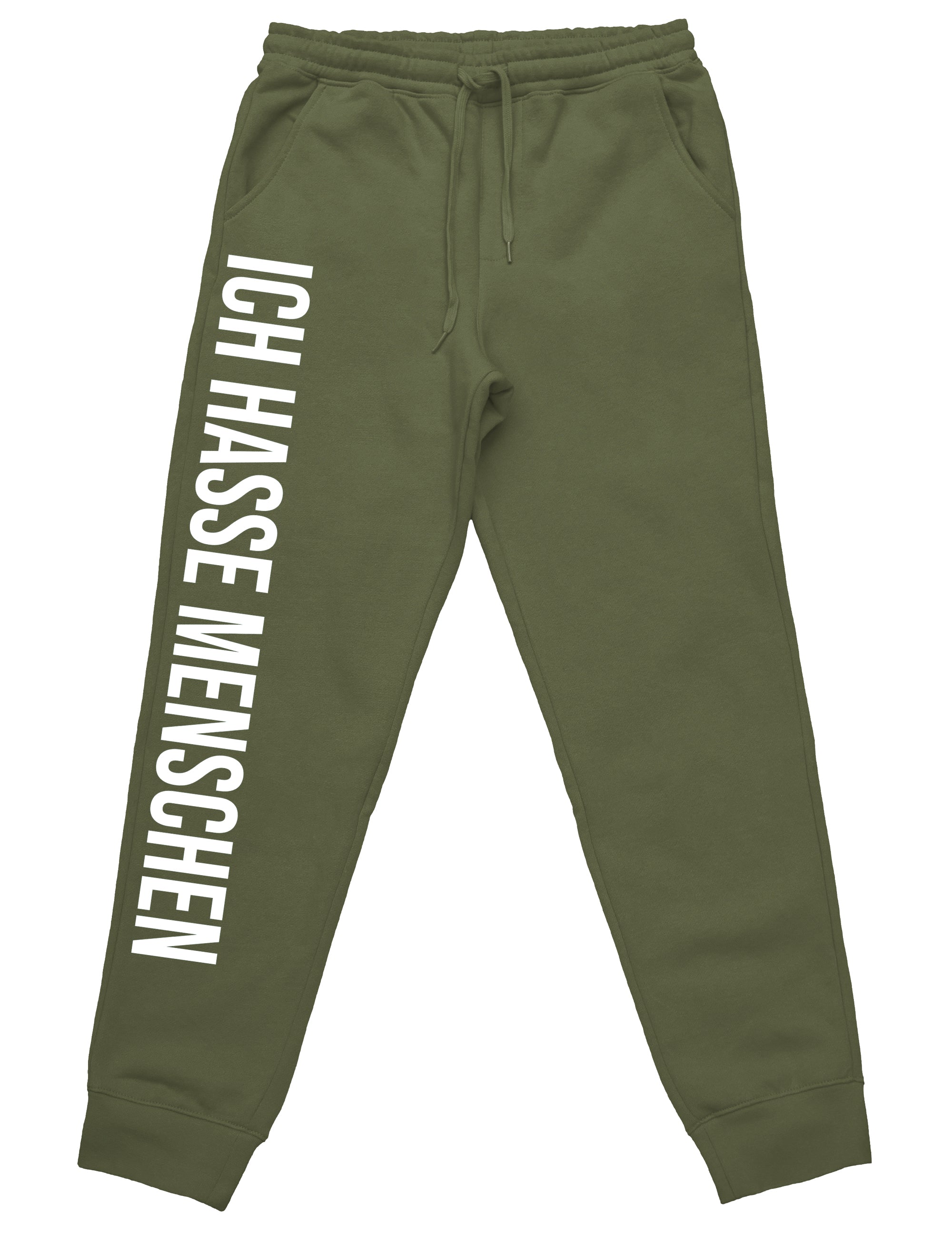 Ich hasse Menschen Jogginghose mit lustigem Spruch