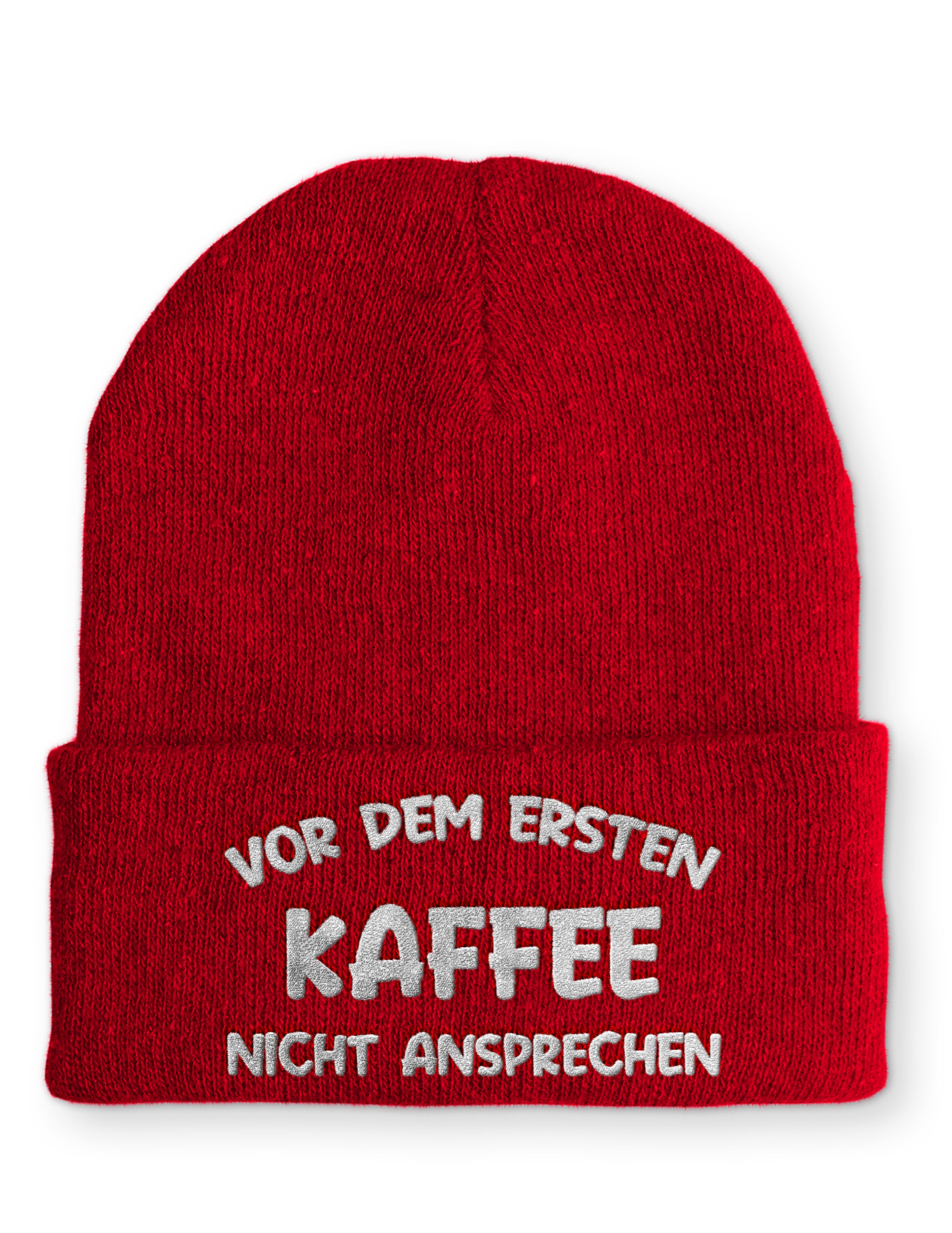 Mütze Vor dem ersten Kaffee nicht ansprechen Wintermütze Beanie