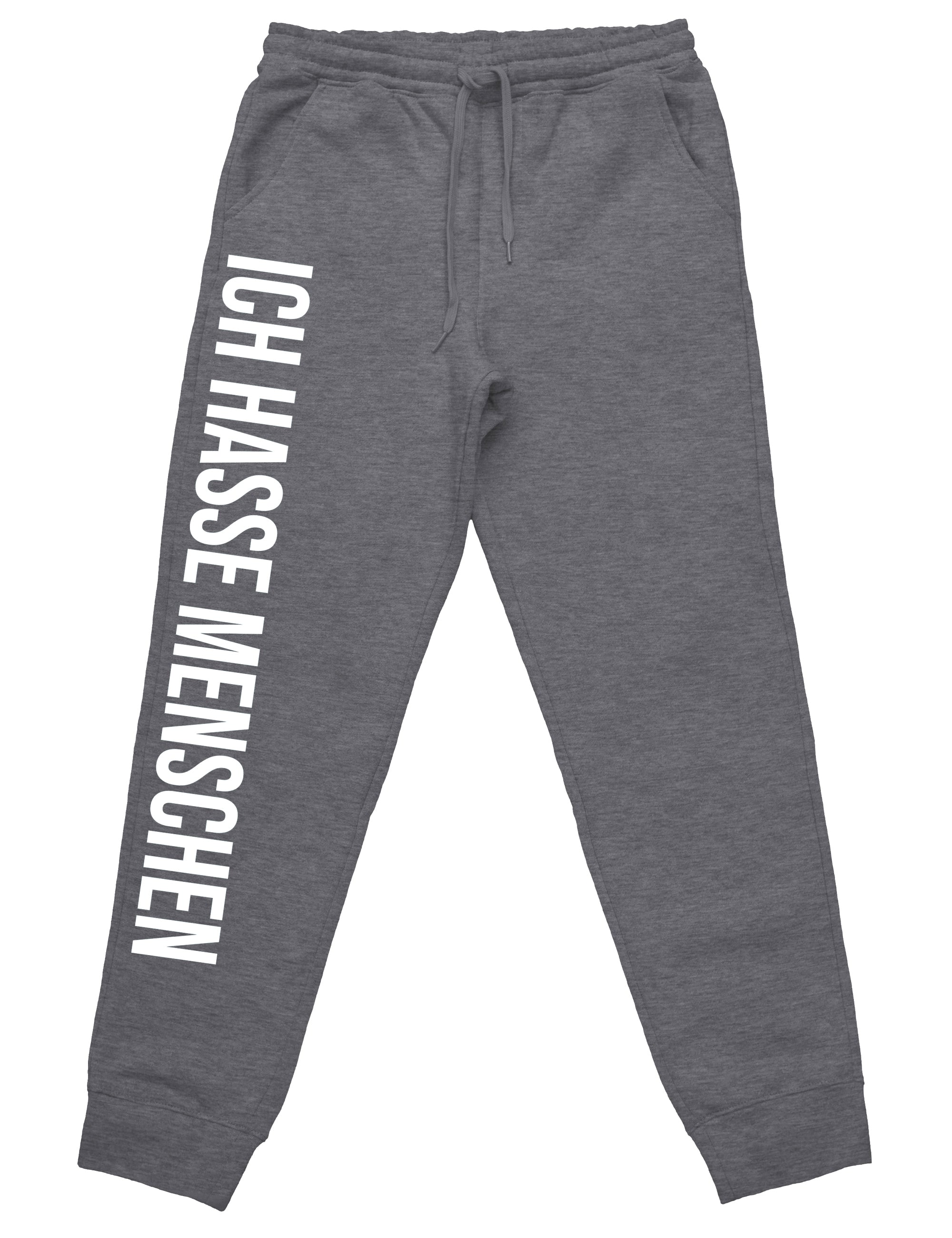 Ich hasse Menschen Jogginghose mit lustigem Spruch