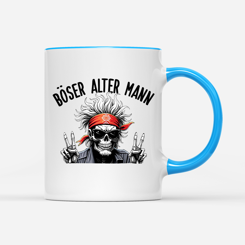 Tasse Böser alter Mann