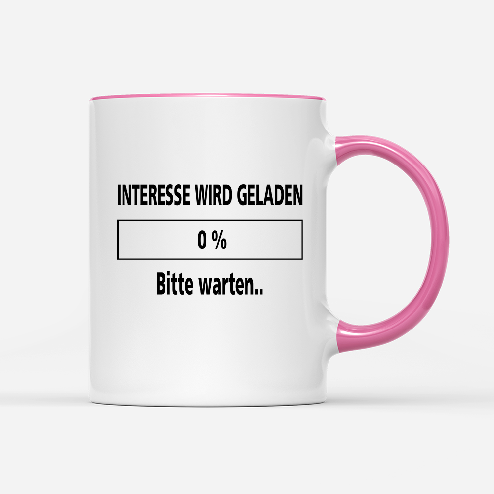 Tasse Interesse wird geladen bitte warten