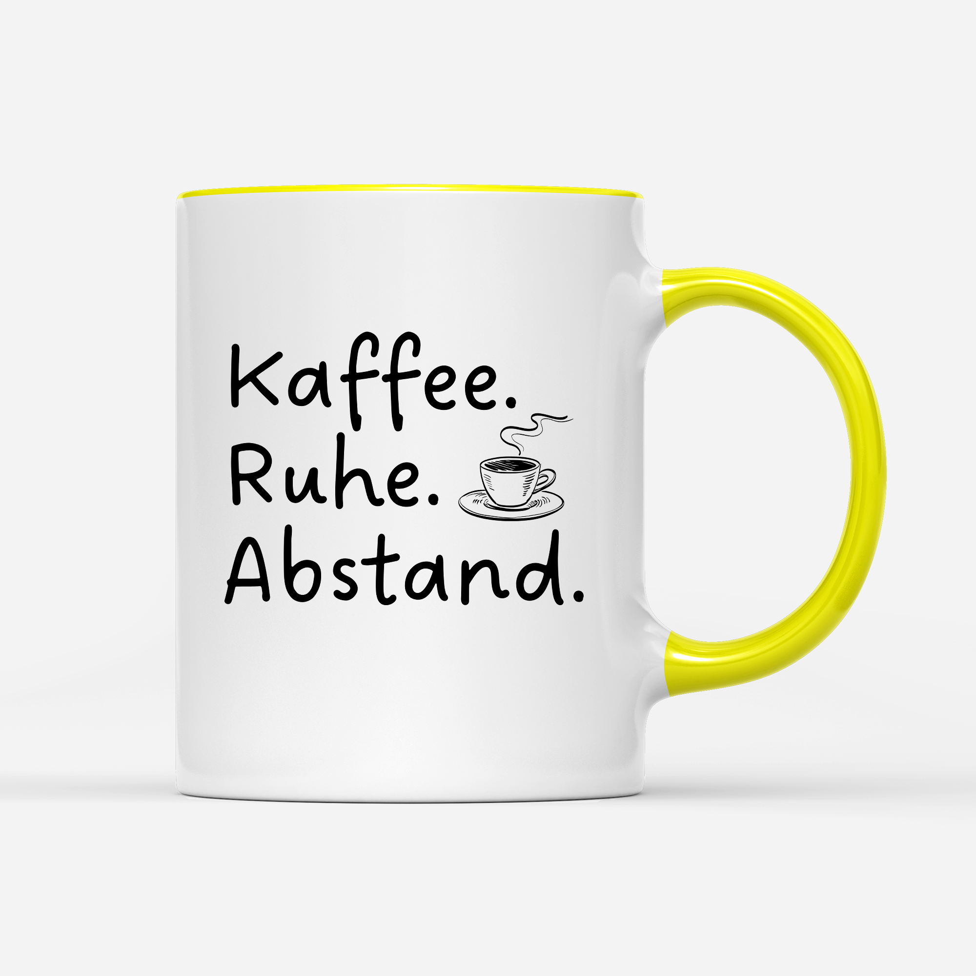 Tasse Kaffee Ruhe Abstand