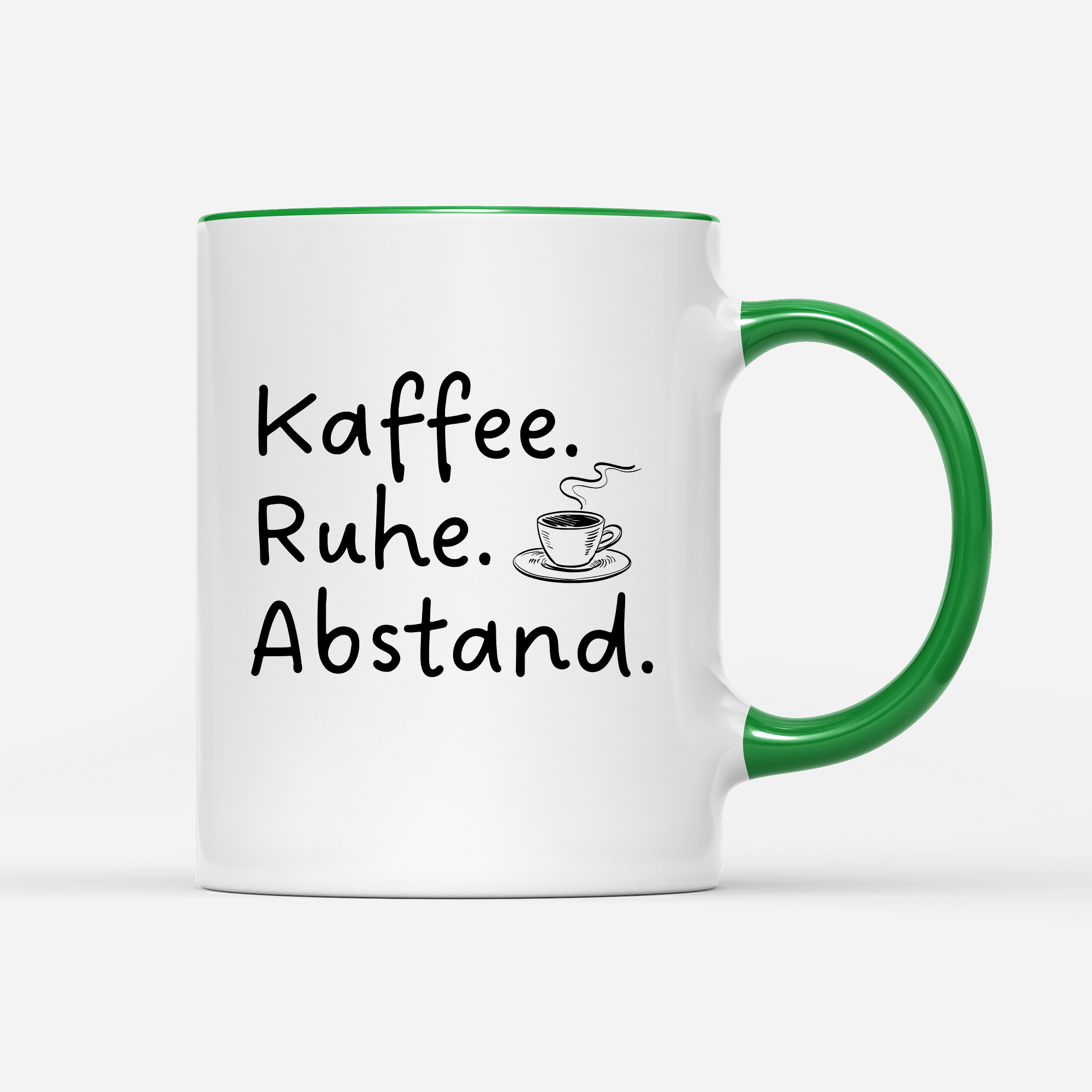 Tasse Kaffee Ruhe Abstand