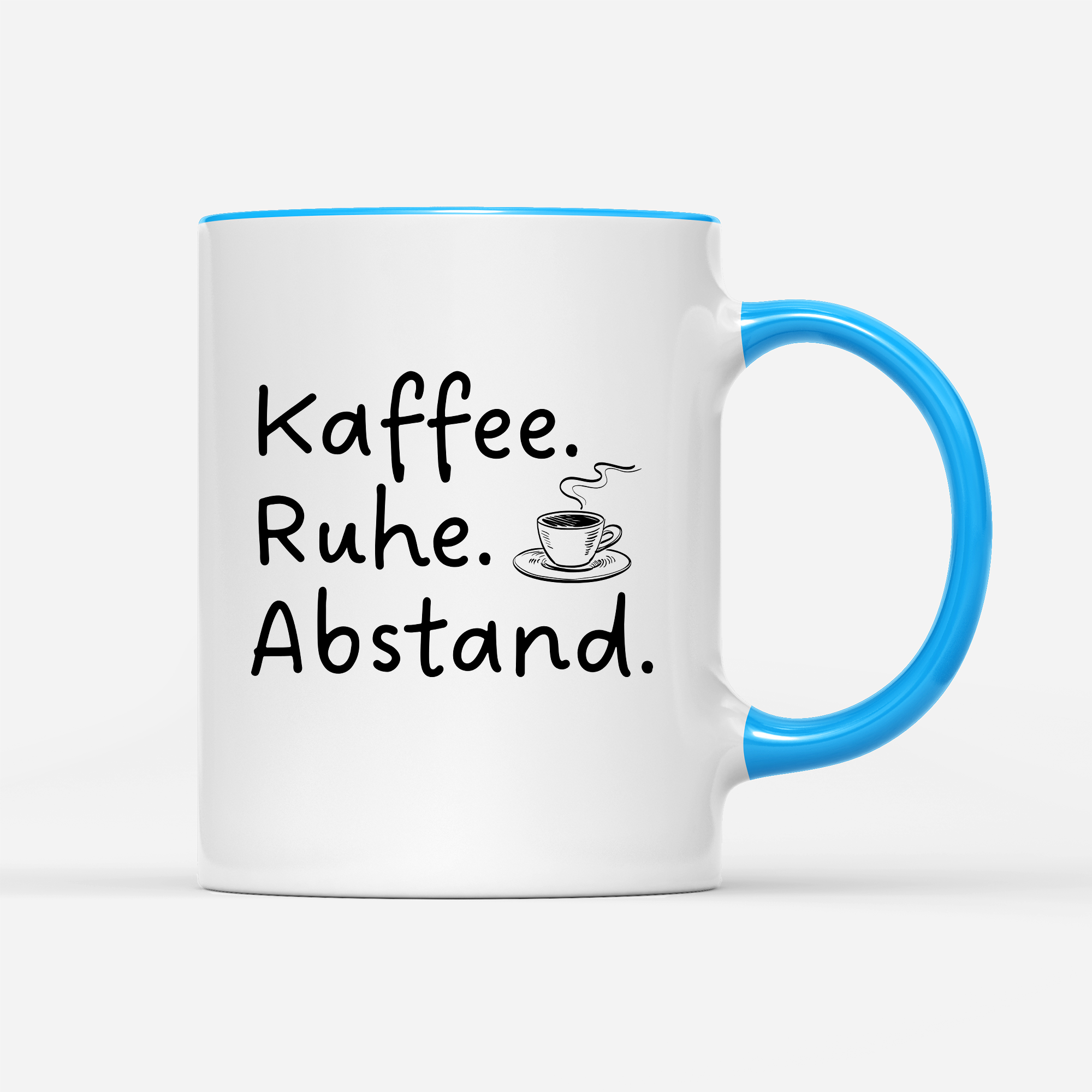 Tasse Kaffee Ruhe Abstand