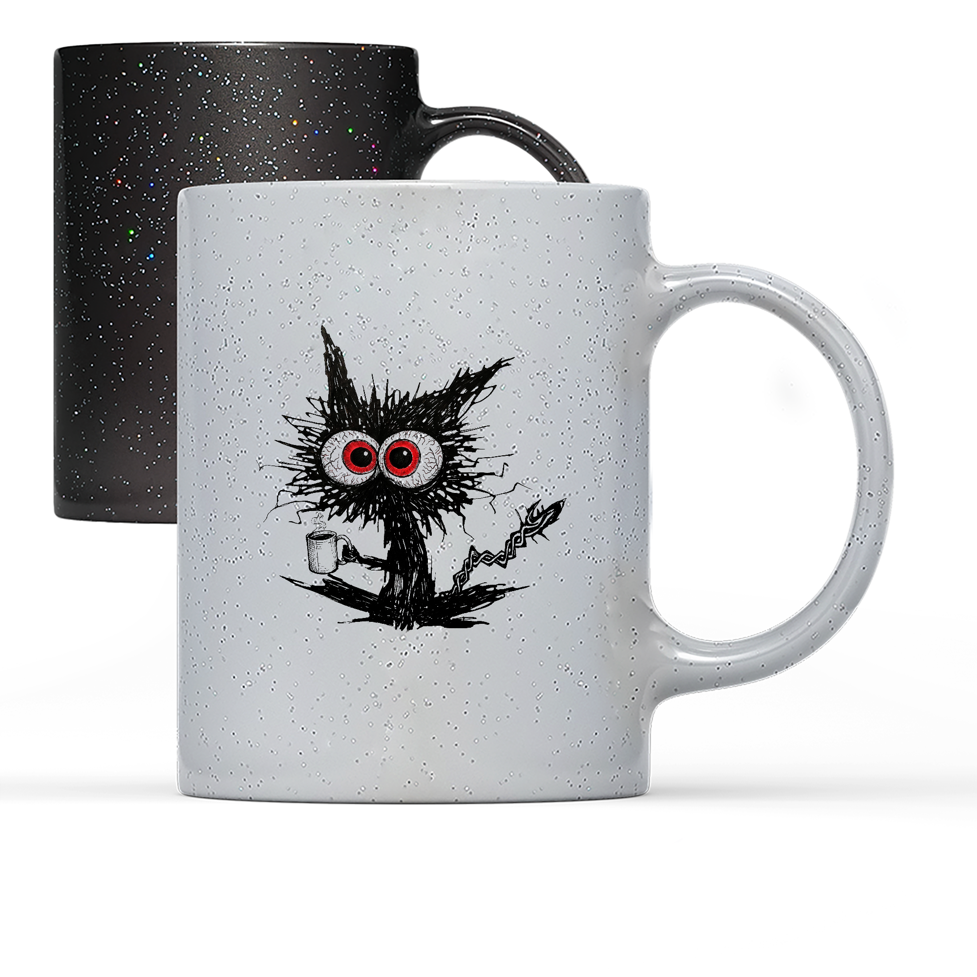 Tasse Magic Katze Kaffee