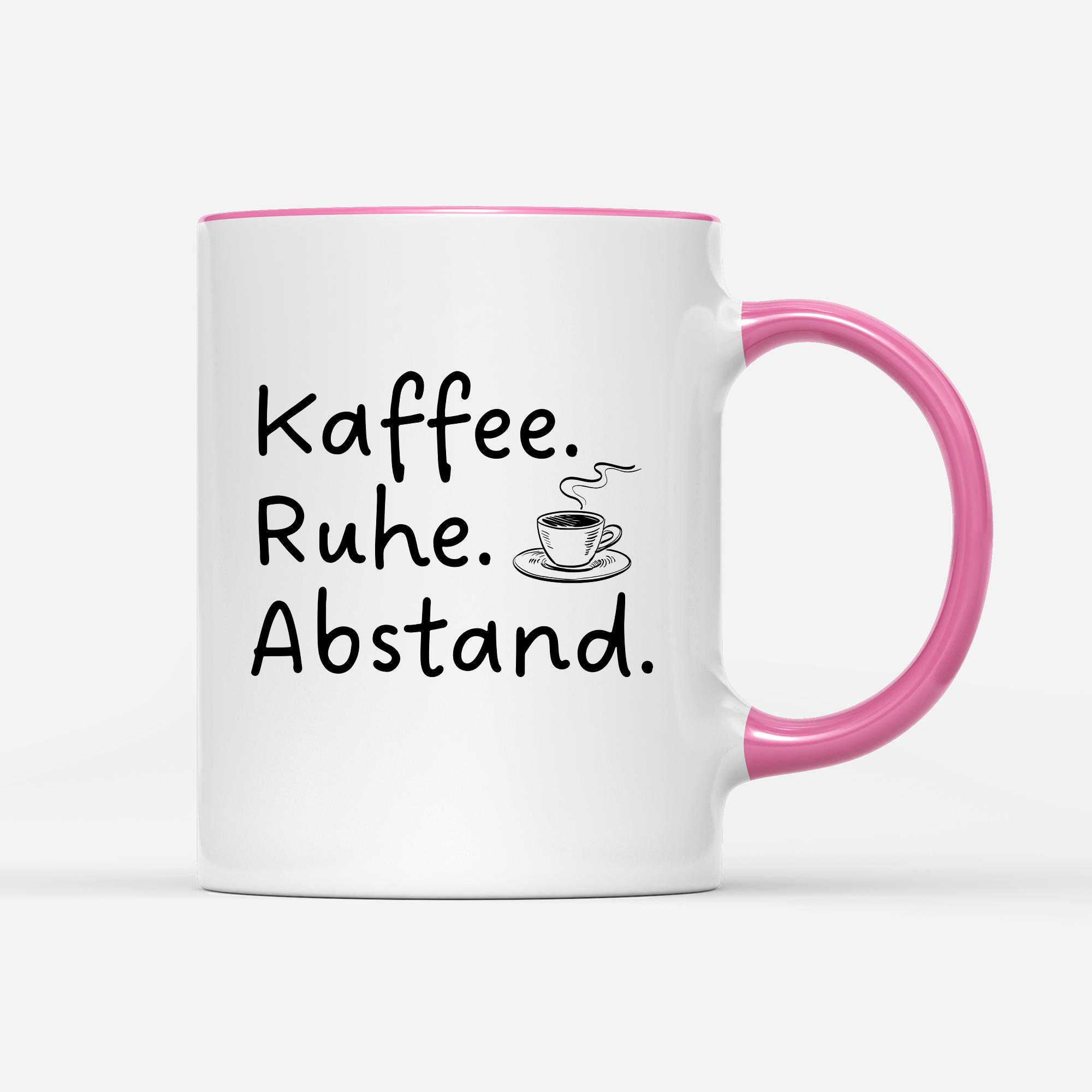 Tasse Kaffee Ruhe Abstand