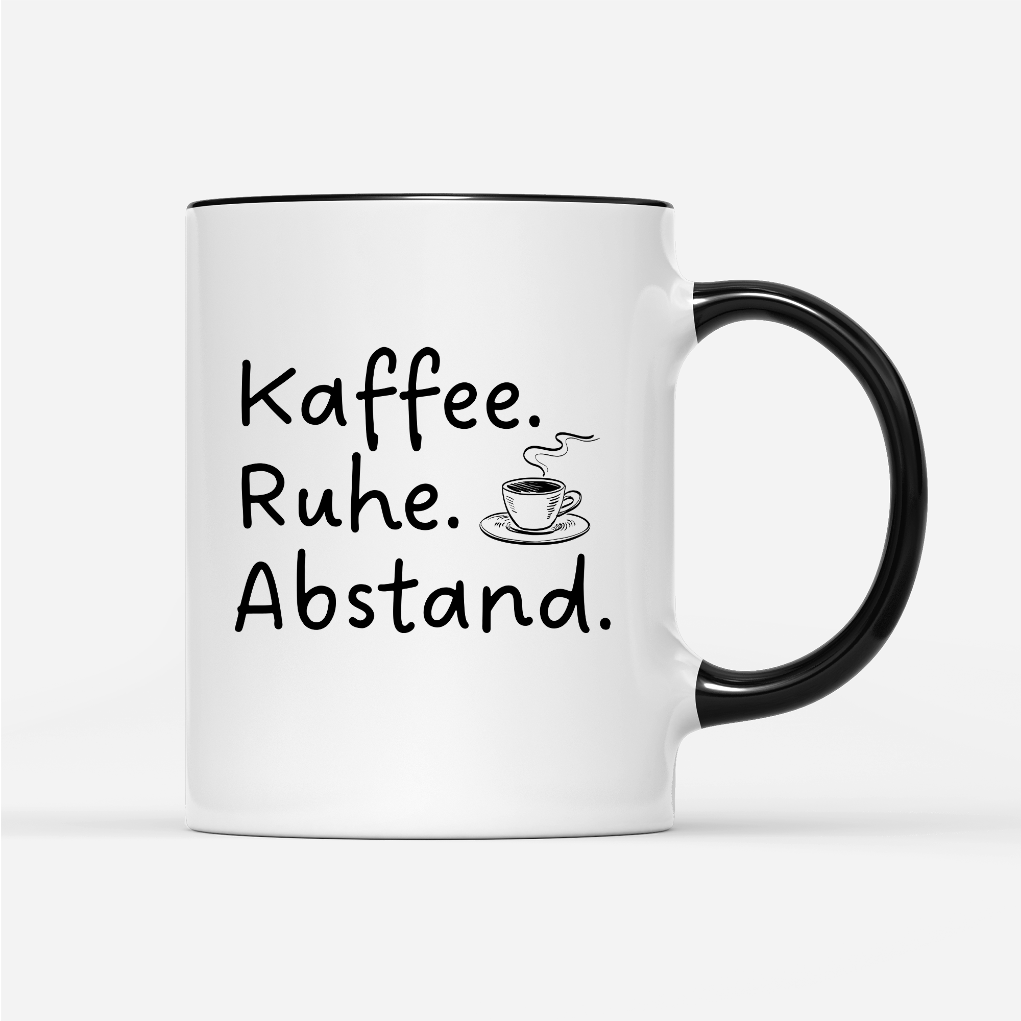 Tasse Kaffee Ruhe Abstand