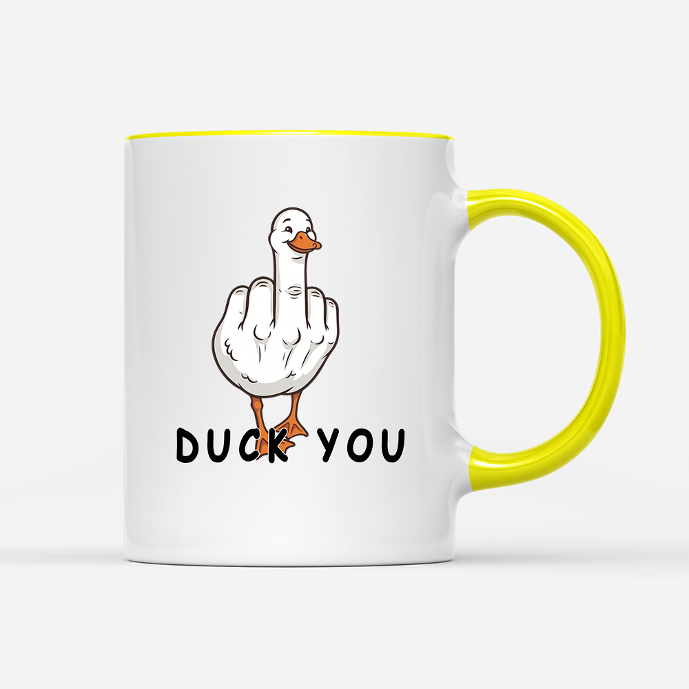 Tasse Duck You Gelb