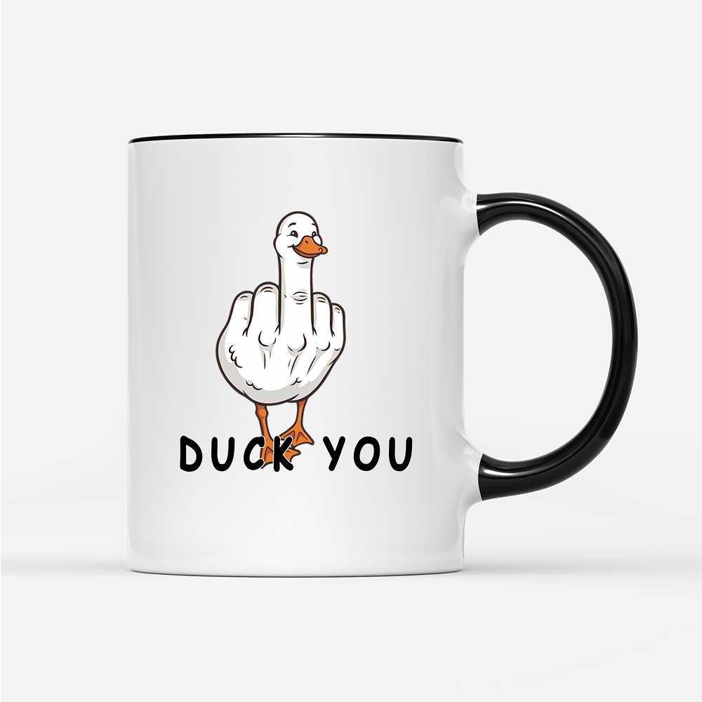 Tasse Duck You Schwarz