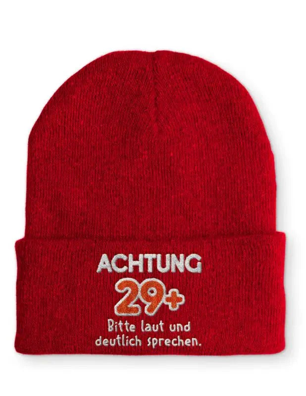 Achtung 29+ Bitte Laut Und Deutlich Sprechen Beanie Mütze - tshirtladen -