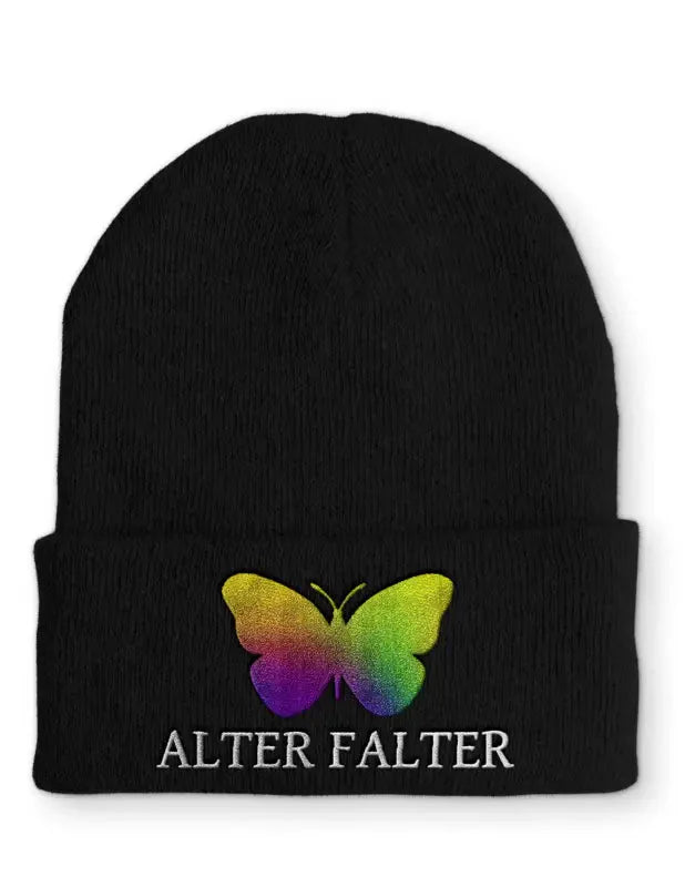 Alter Falter Statement Beanie Mütze mit Spruch für Humor - tshirtladen - Mütze