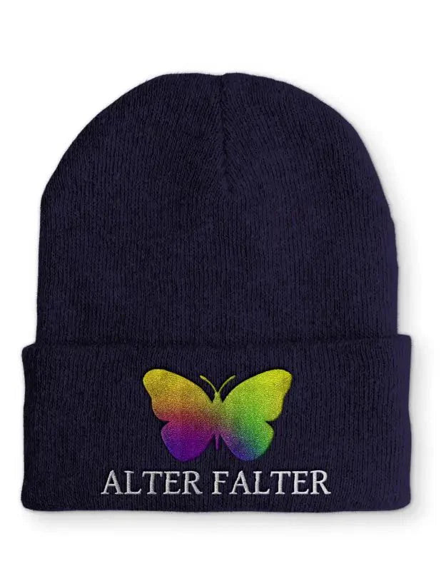 Alter Falter Statement Beanie Mütze mit Spruch für Humor - tshirtladen - Mütze