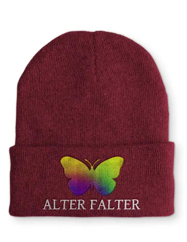 Alter Falter Statement Beanie Mütze mit Spruch für Humor - tshirtladen - Mütze