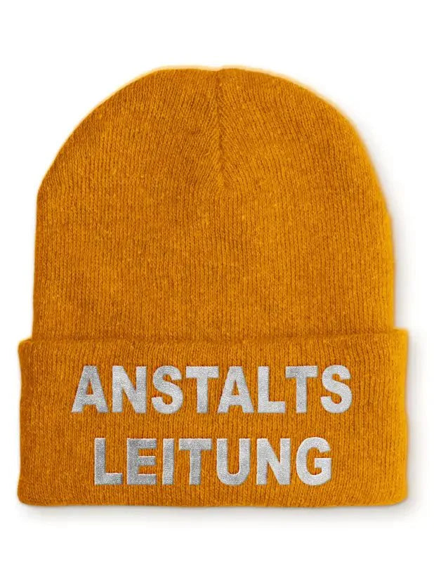 Anstaltsleitung Statement Beanie Mütze mit Spruch für Alle - tshirtladen - Mütze