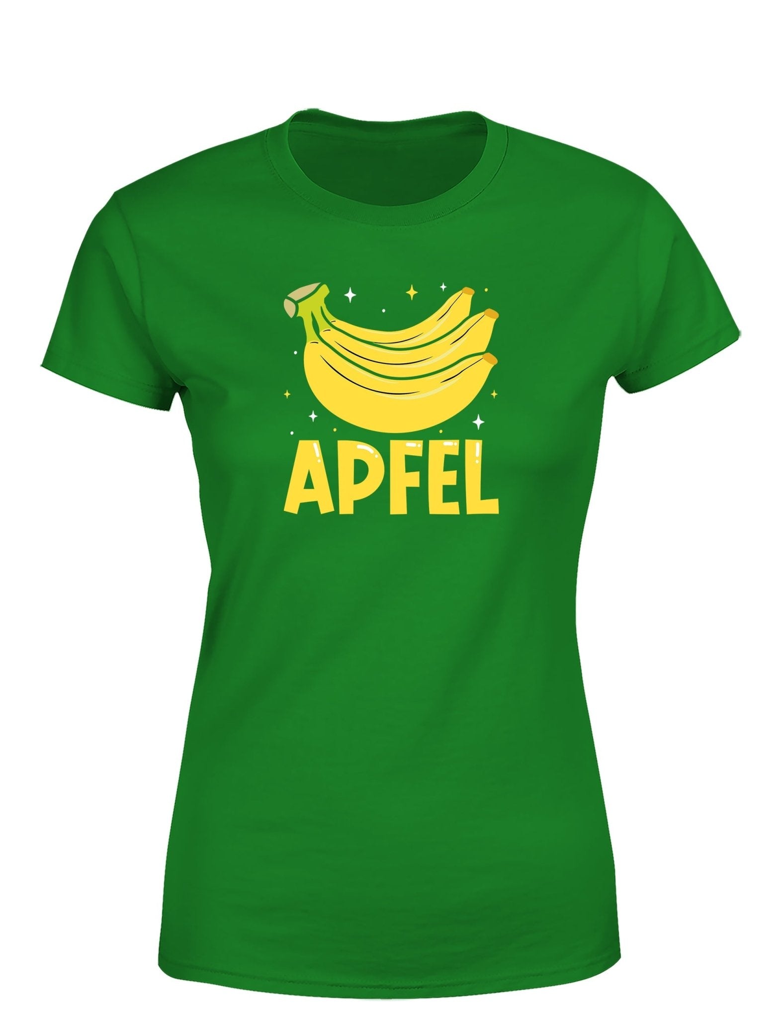 Apfel Banane Party Statement Damen T-Shirt für Spaß und Stil - tshirtladen - T-Shirt