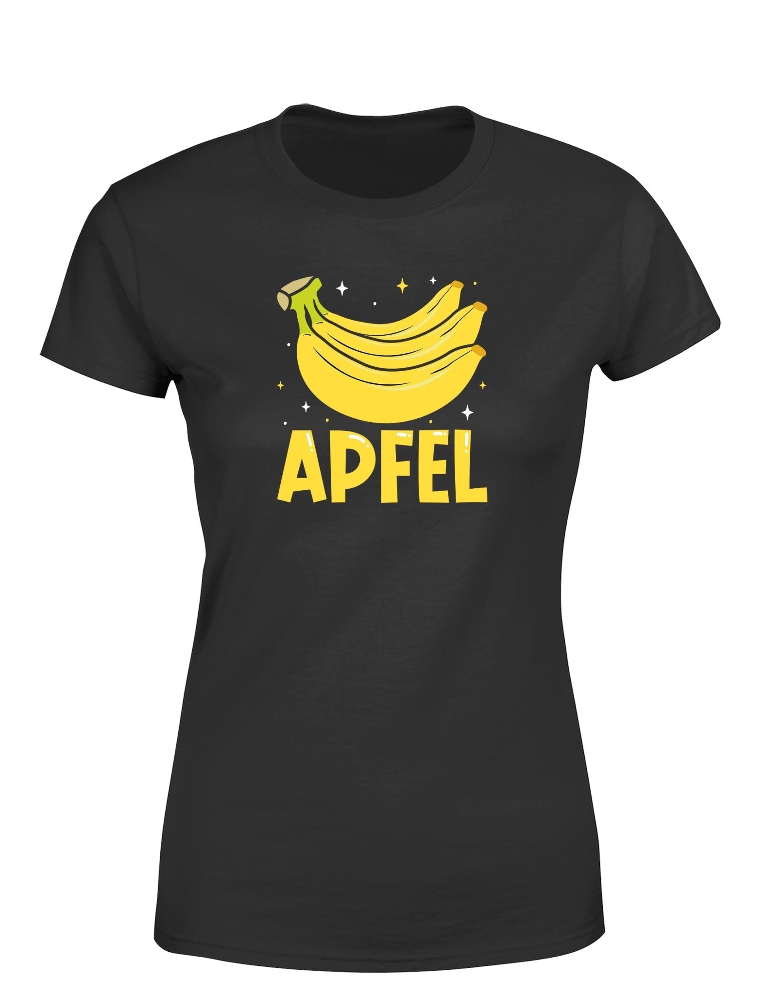 Apfel Banane Party Statement Damen T-Shirt für Spaß und Stil - tshirtladen - T-Shirt