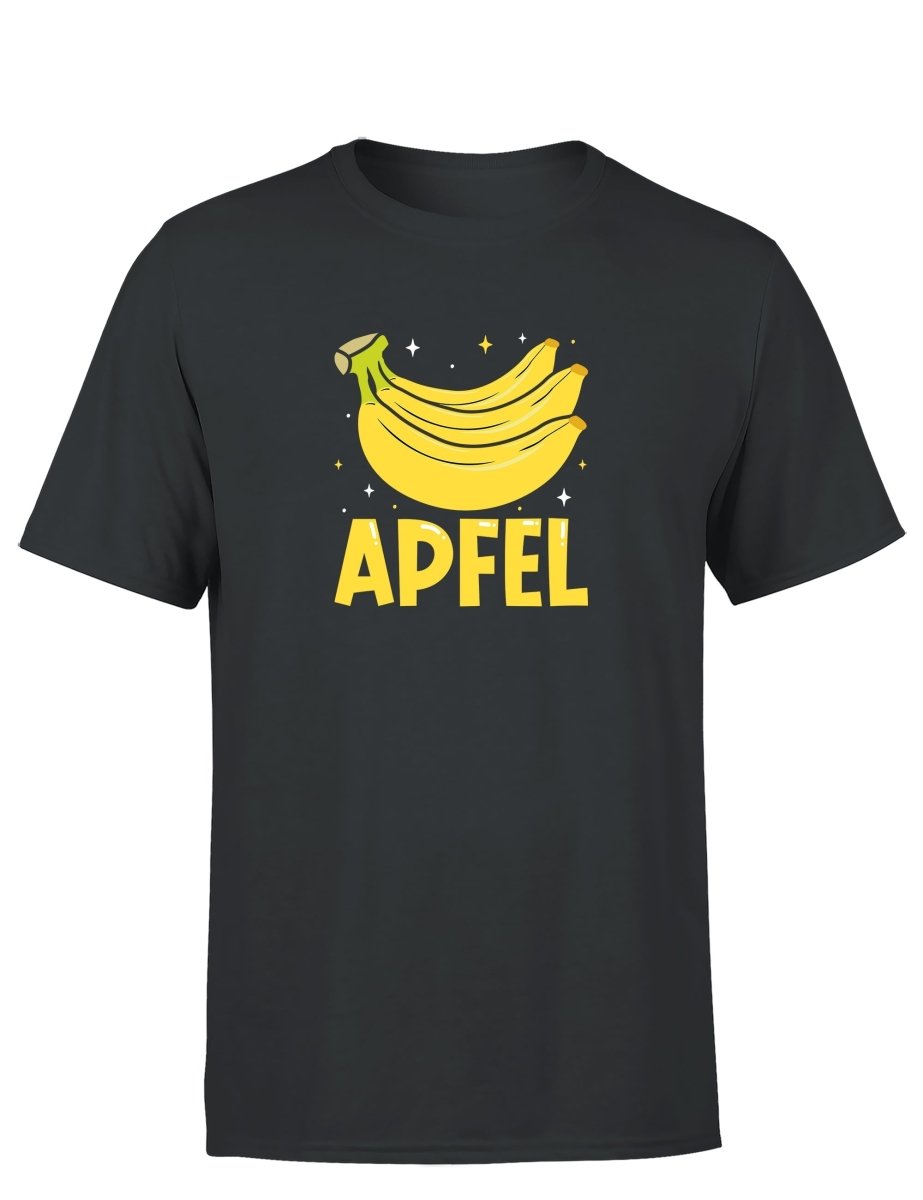 Apfel Banane Party Statement Herren T-Shirt für Spaß und Stil - Schwarzer - Kaffee