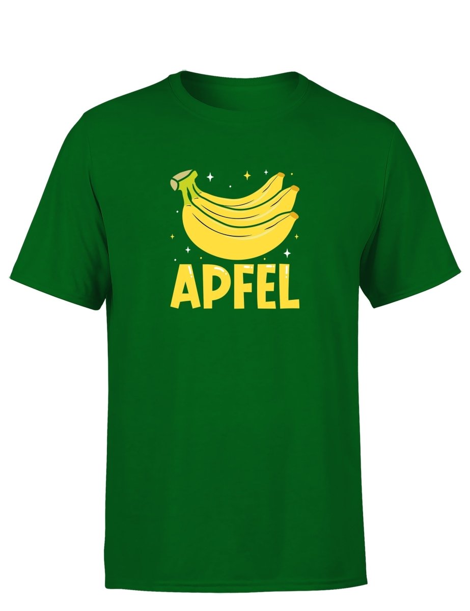 Apfel Banane Party Statement Herren T-Shirt für Spaß und Stil - Schwarzer - Kaffee