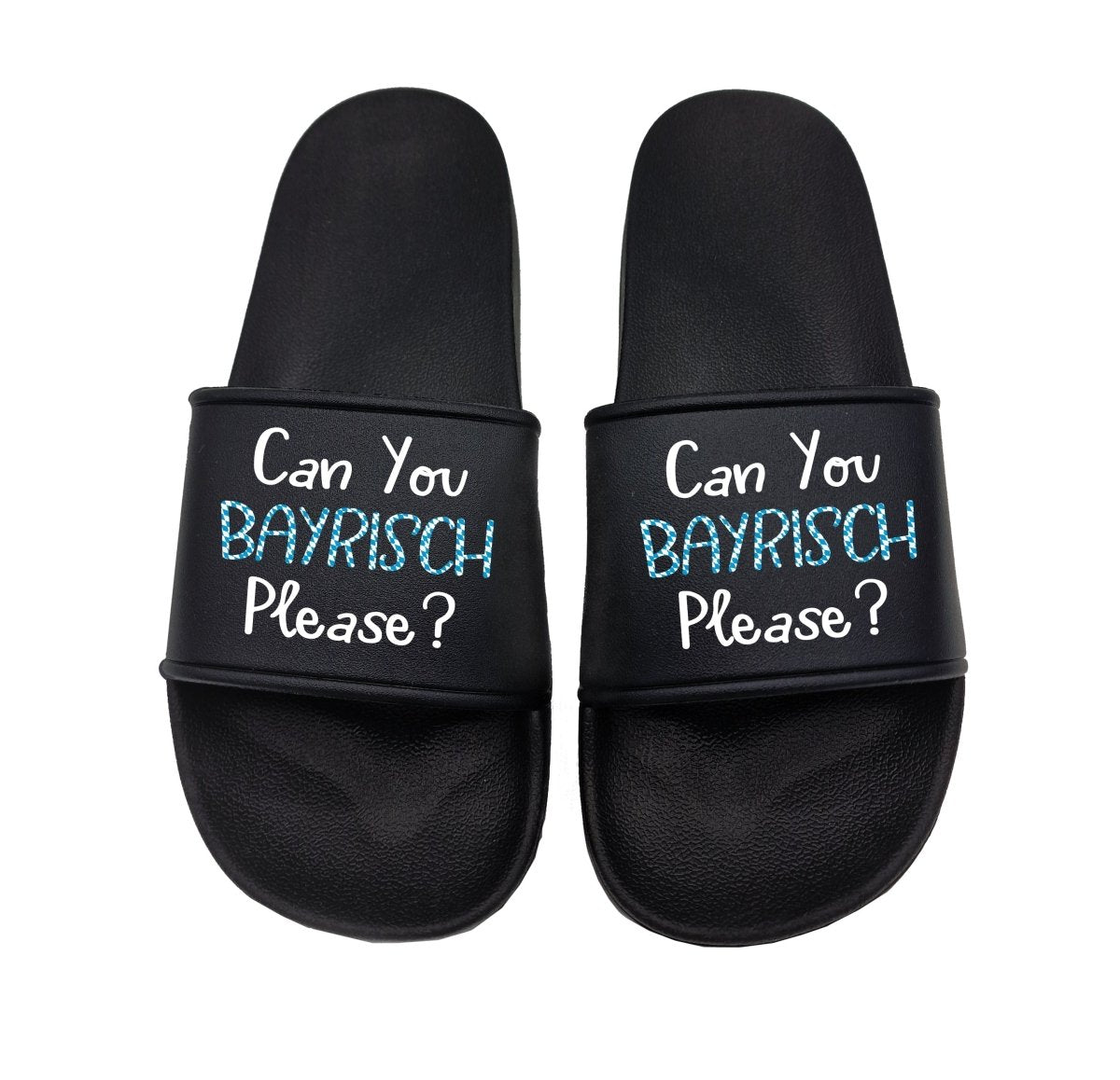 Badeschuhe Can you bayrisch please? - Schwarzer - Kaffee