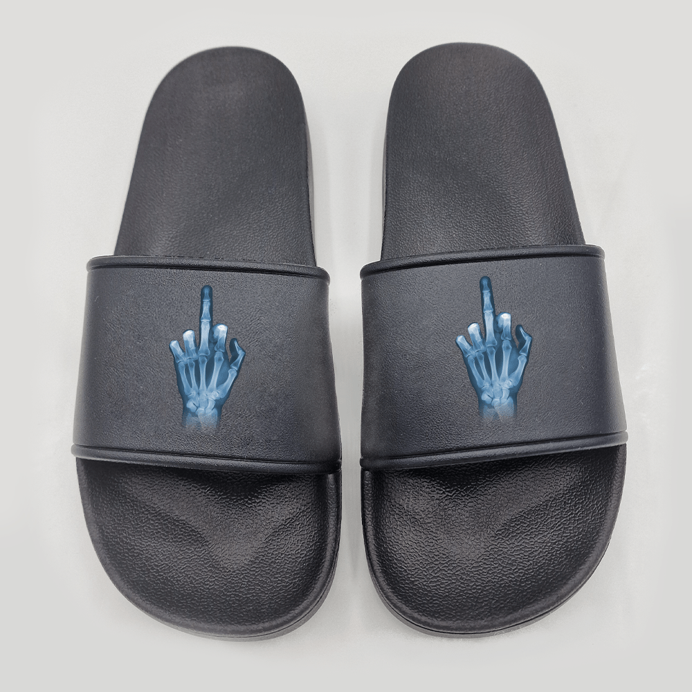 Badeschuhe Röntgen Mittelfinger - Schwarzer - Kaffee