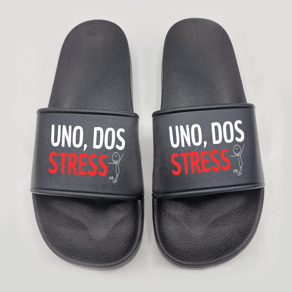 Badeschuhe UNO, DOS STRESS - Schwarzer - Kaffee