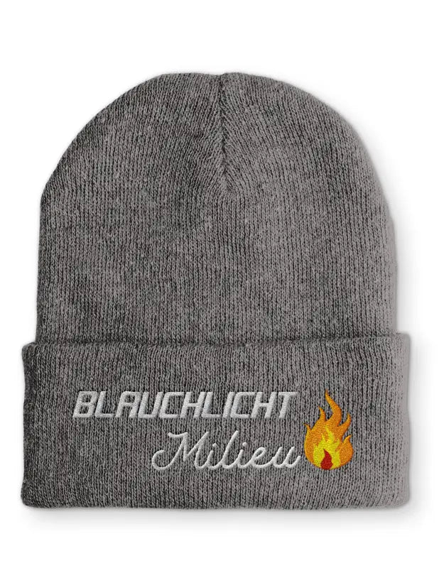 Beanie Mütze Blaulicht Milieu Statement Beanie Mütze mit Spruch - tshirtladen - Mütze