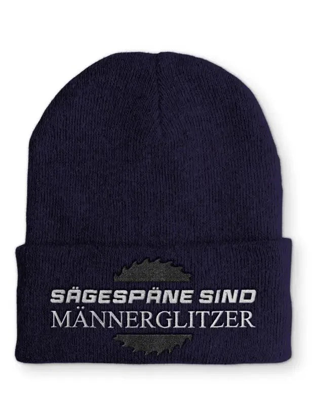 Beanie Mütze Sägespäne sind Männerglitzer Statement Beanie Mütze mit Spruch - tshirtladen -