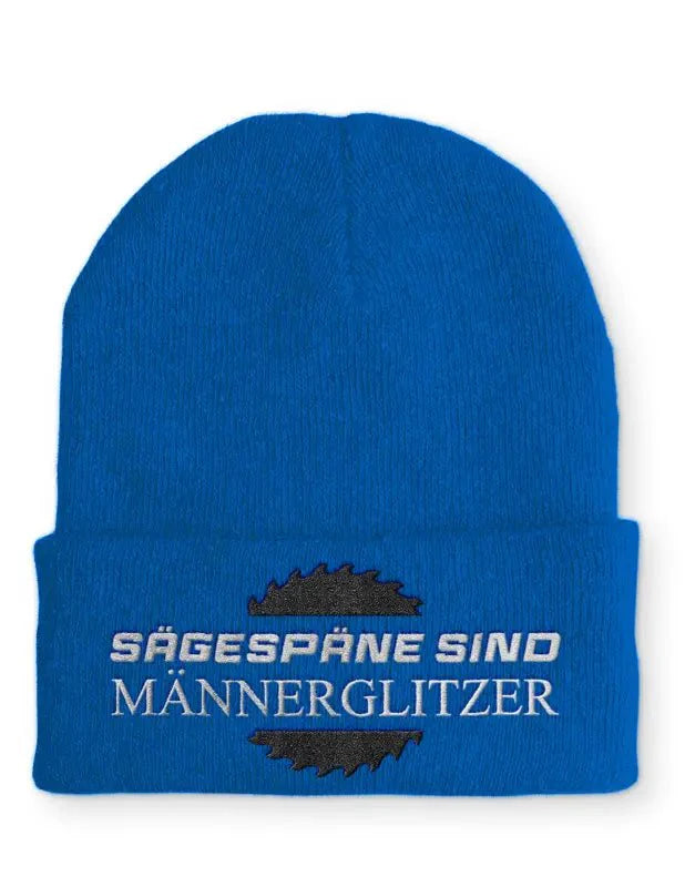 Beanie Mütze Sägespäne sind Männerglitzer Statement Beanie Mütze mit Spruch - tshirtladen -
