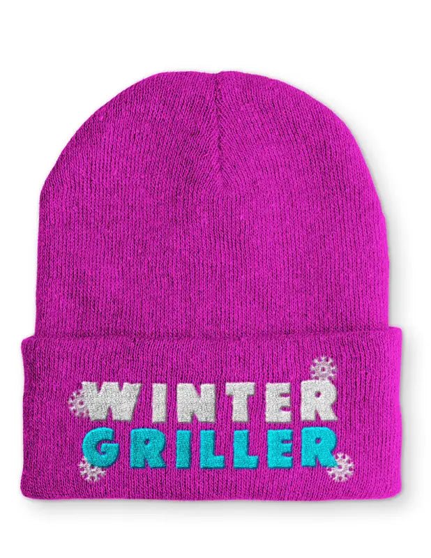 Beanie Mütze Winter Griller Grillfan Statement Beanie Mütze mit Spruch - tshirtladen -