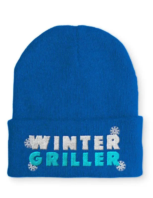 Beanie Mütze Winter Griller Grillfan Statement Beanie Mütze mit Spruch - tshirtladen -