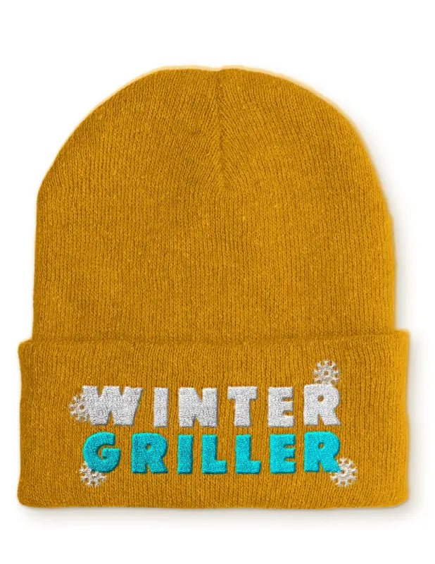 Beanie Mütze Winter Griller Grillfan Statement Beanie Mütze mit Spruch - tshirtladen -