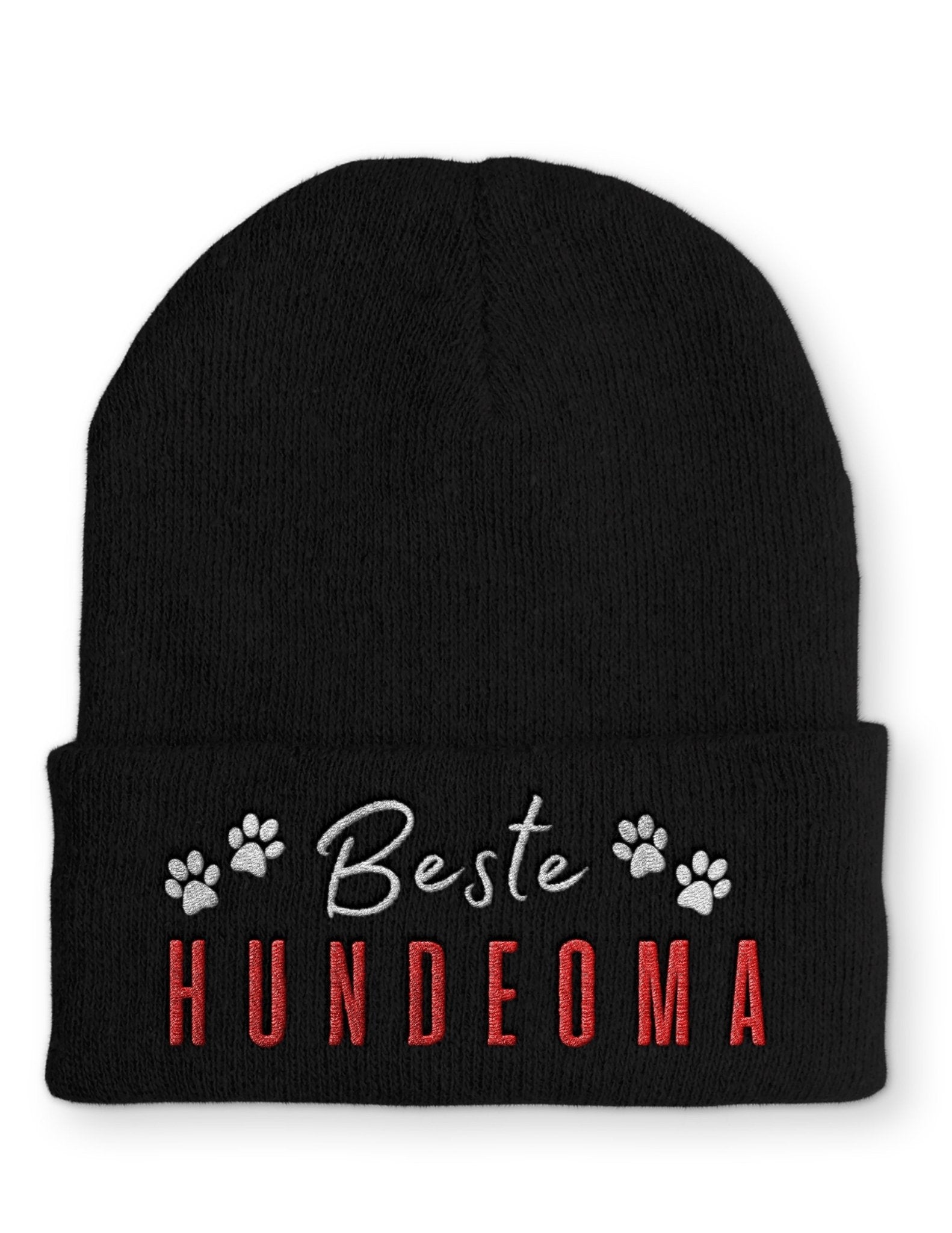 Beste Hundeoma Statement Beanie Mütze mit Spruch - tshirtladen - Mütze