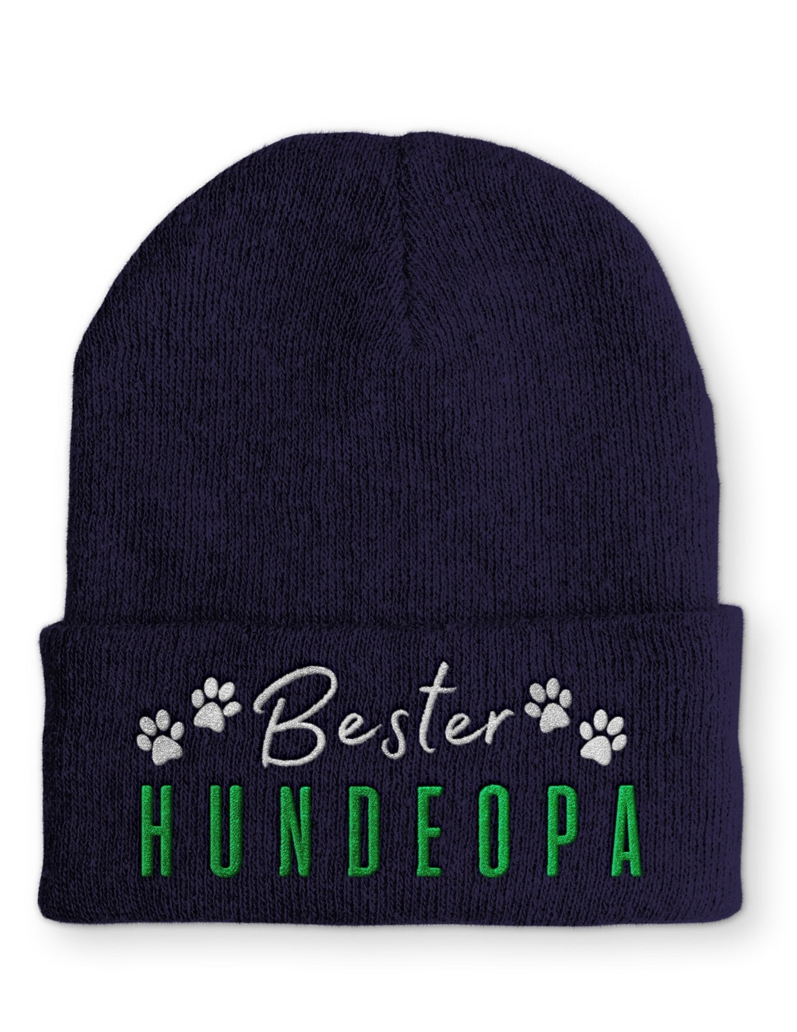 Bester Hundeopa Statement Beanie Mütze mit Spruch - tshirtladen - Mütze