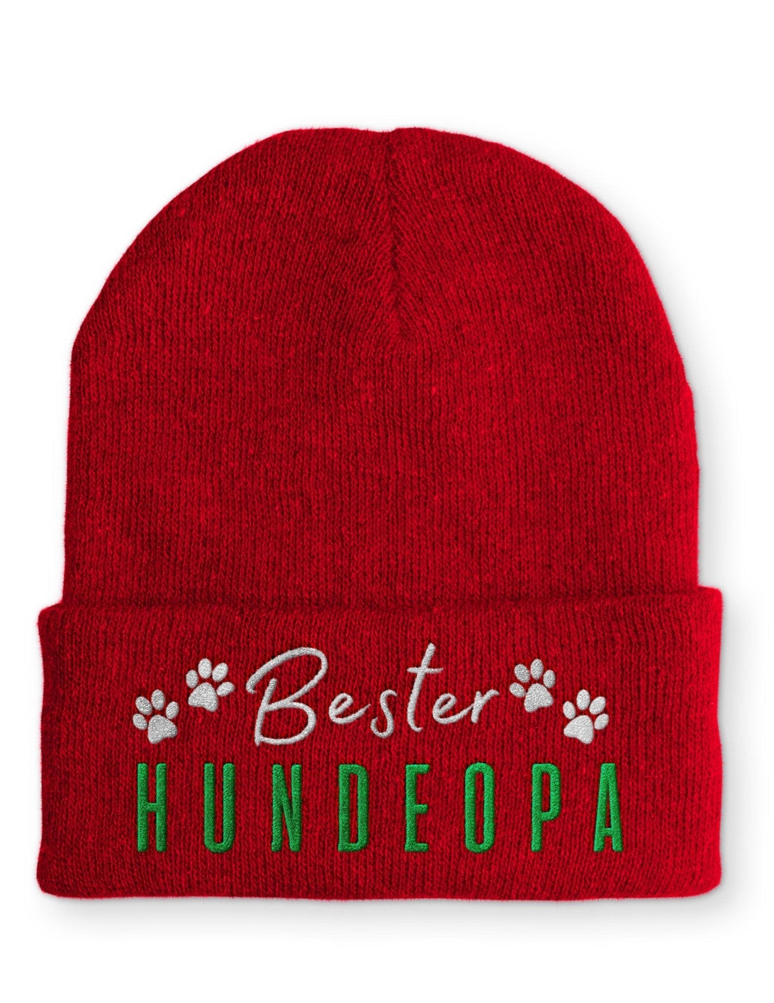 Bester Hundeopa Statement Beanie Mütze mit Spruch - tshirtladen - Mütze