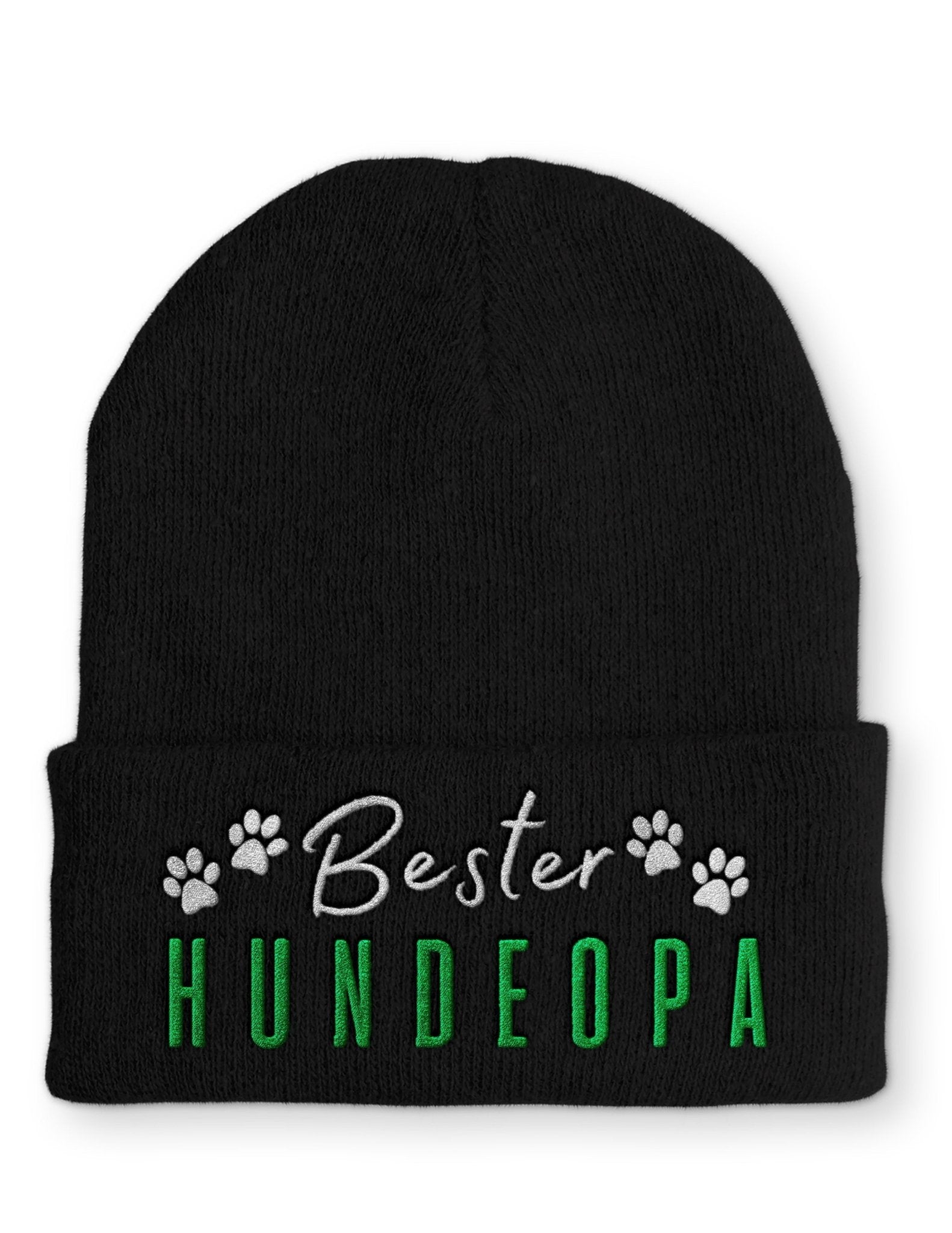 Bester Hundeopa Statement Beanie Mütze mit Spruch - tshirtladen - Mütze
