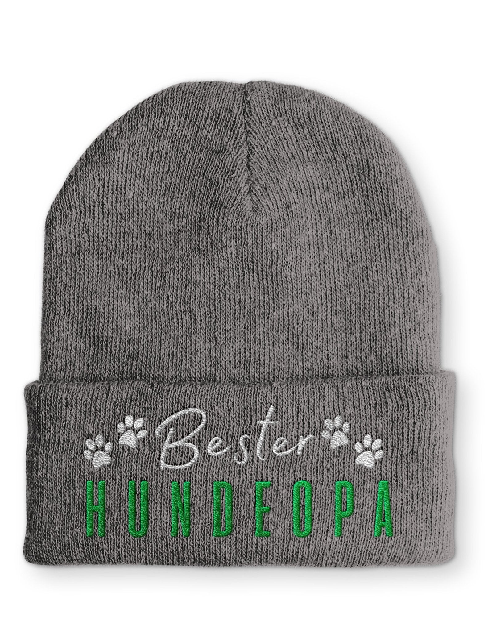 Bester Hundeopa Statement Beanie Mütze mit Spruch - tshirtladen - Mütze