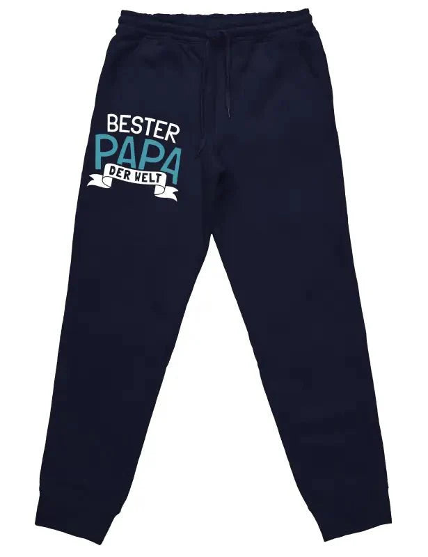 Bester Papa der Welt Jogginghose mit lustigem Spruch - tshirtladen -