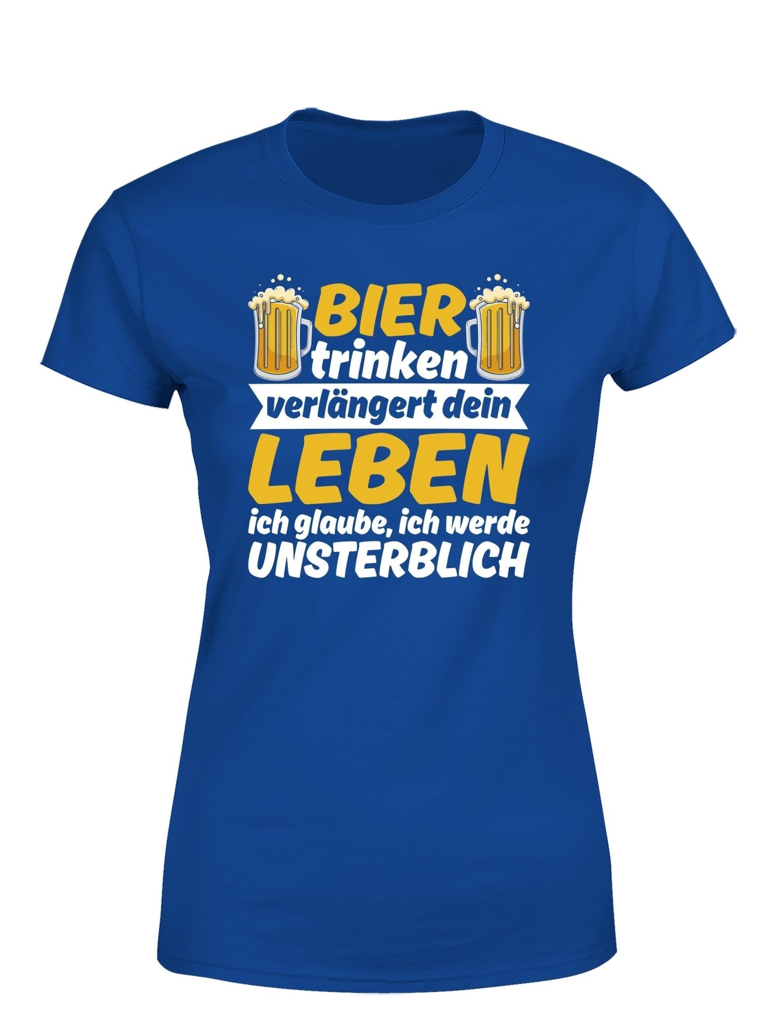 Bier trinken verlängert dein Leben Damen T-Shirt - tshirtladen - T-Shirt