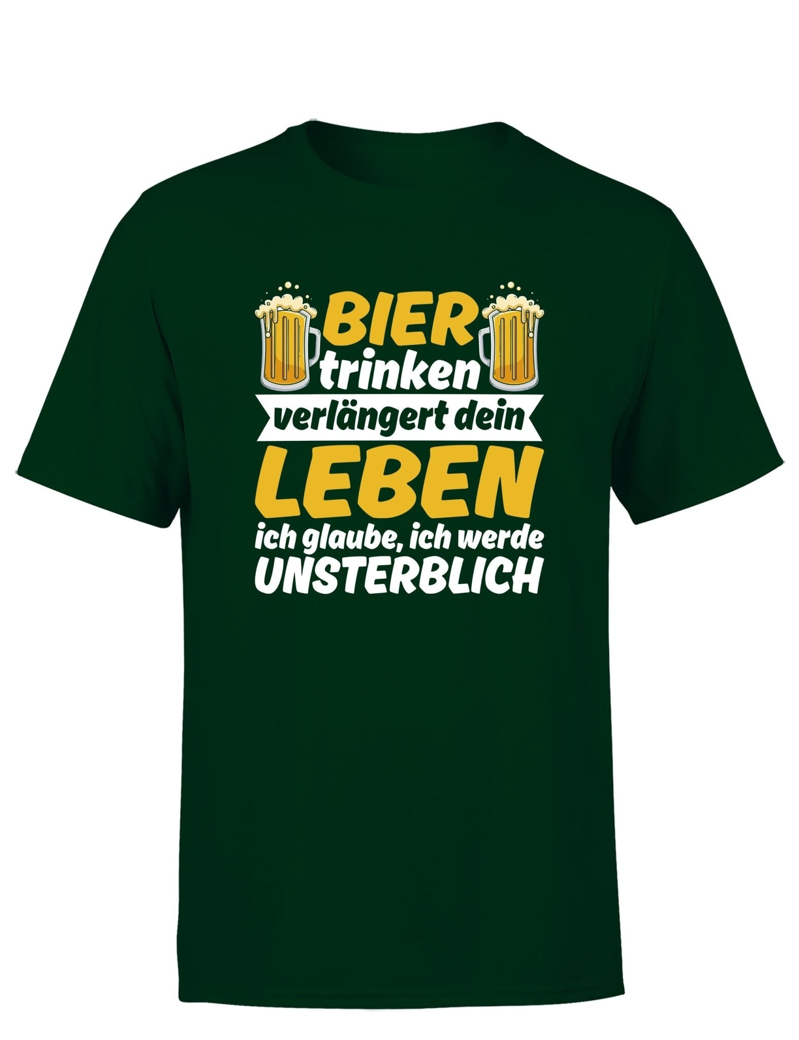Bier trinken verlängert dein Leben Herren T-Shirt - tshirtladen - T-Shirt
