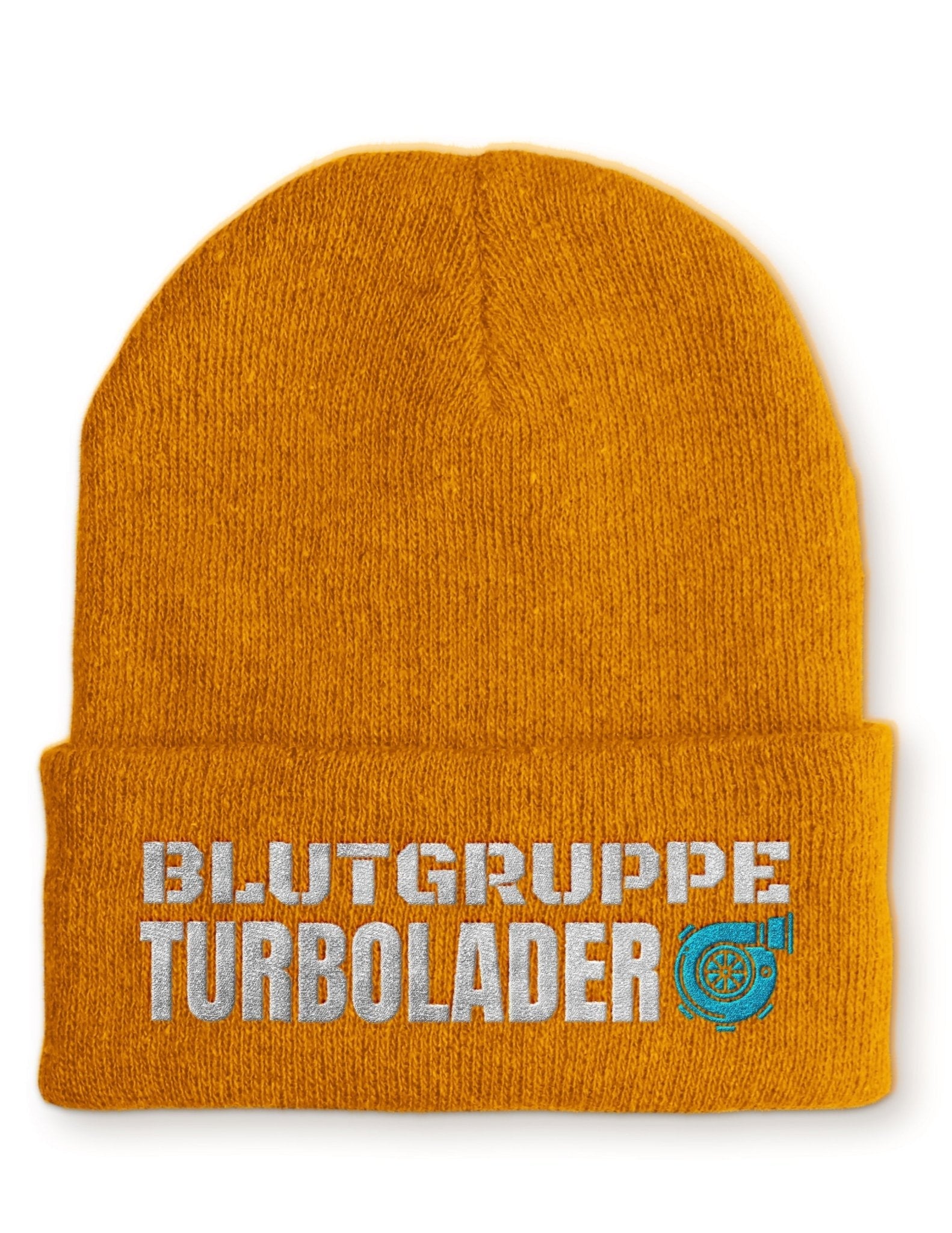 Blutgruppe Turbolader Statement Beanie Mütze mit Spruch - tshirtladen - Mütze
