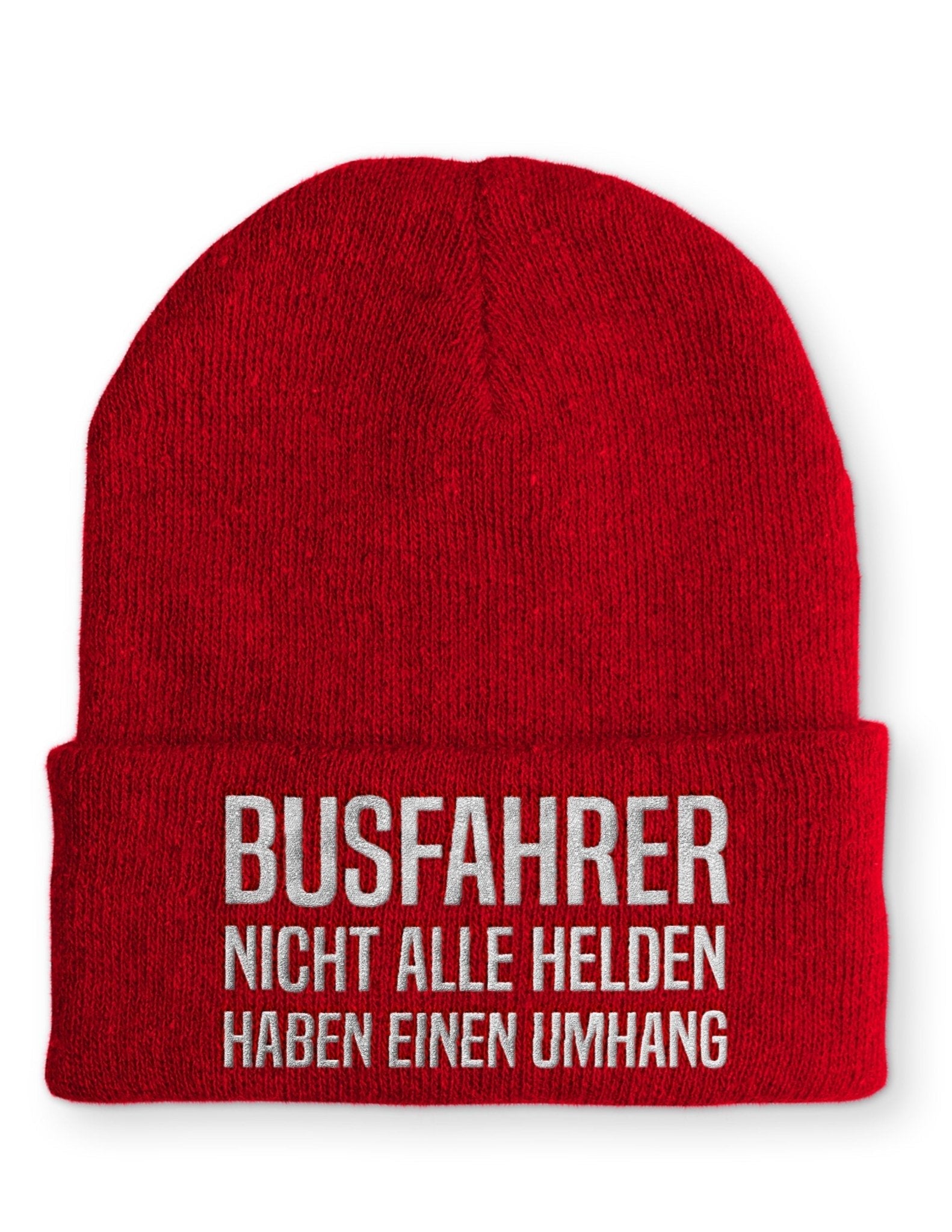 Busfahrer nicht alle Helden haben einen Umhang Beanie Mütze mit Spruch - tshirtladen - Mütze