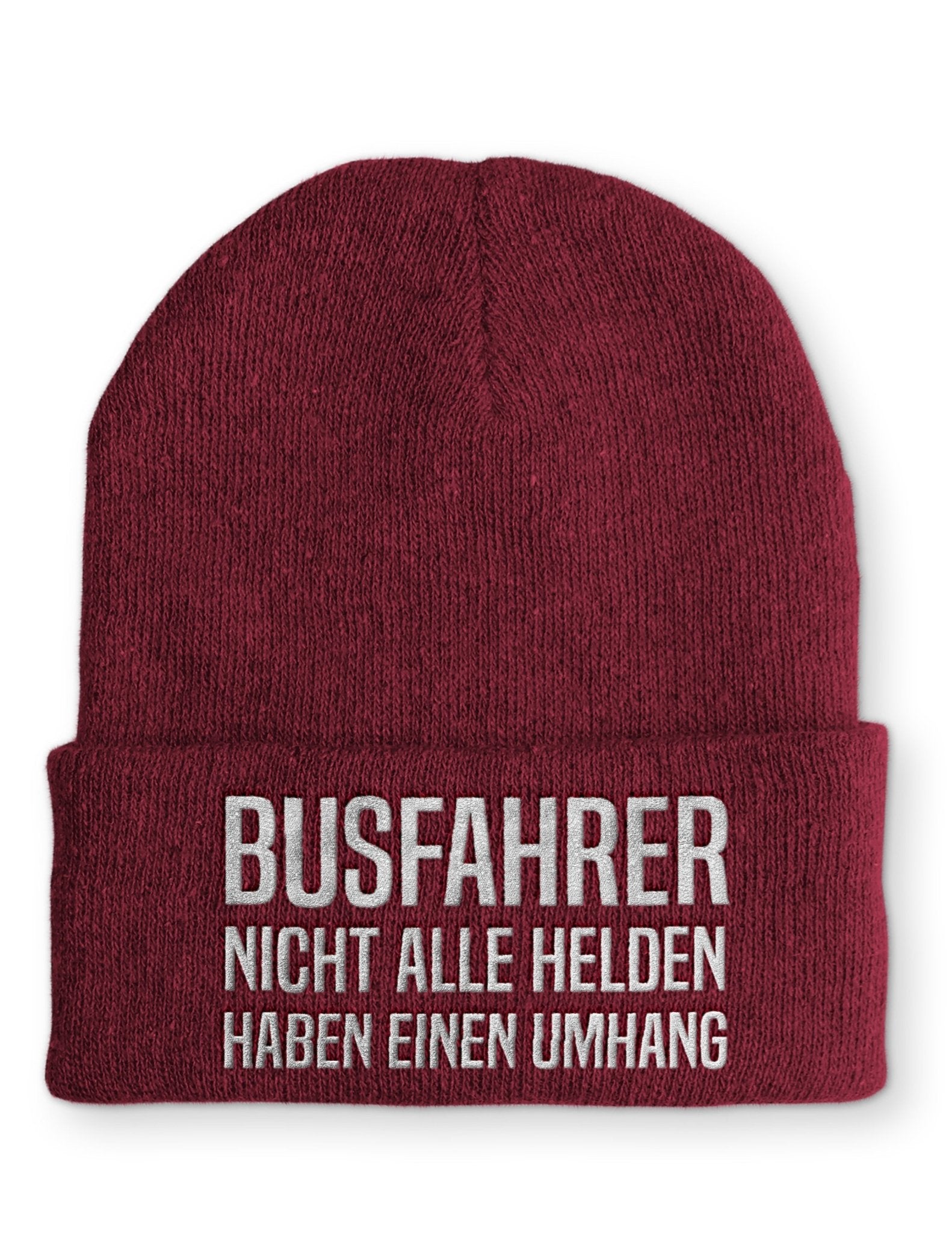 Busfahrer nicht alle Helden haben einen Umhang Beanie Mütze mit Spruch - tshirtladen - Mütze
