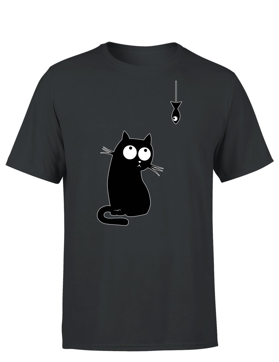 Cat Fish Herren T-Shirt - Schwarzer - Kaffee