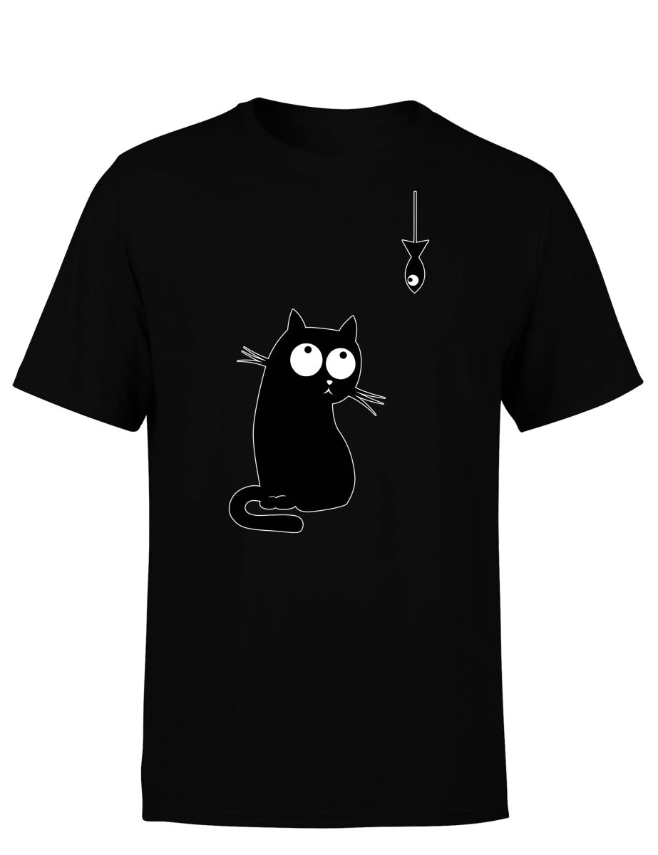 Cat Fish Herren T-Shirt - Schwarzer - Kaffee