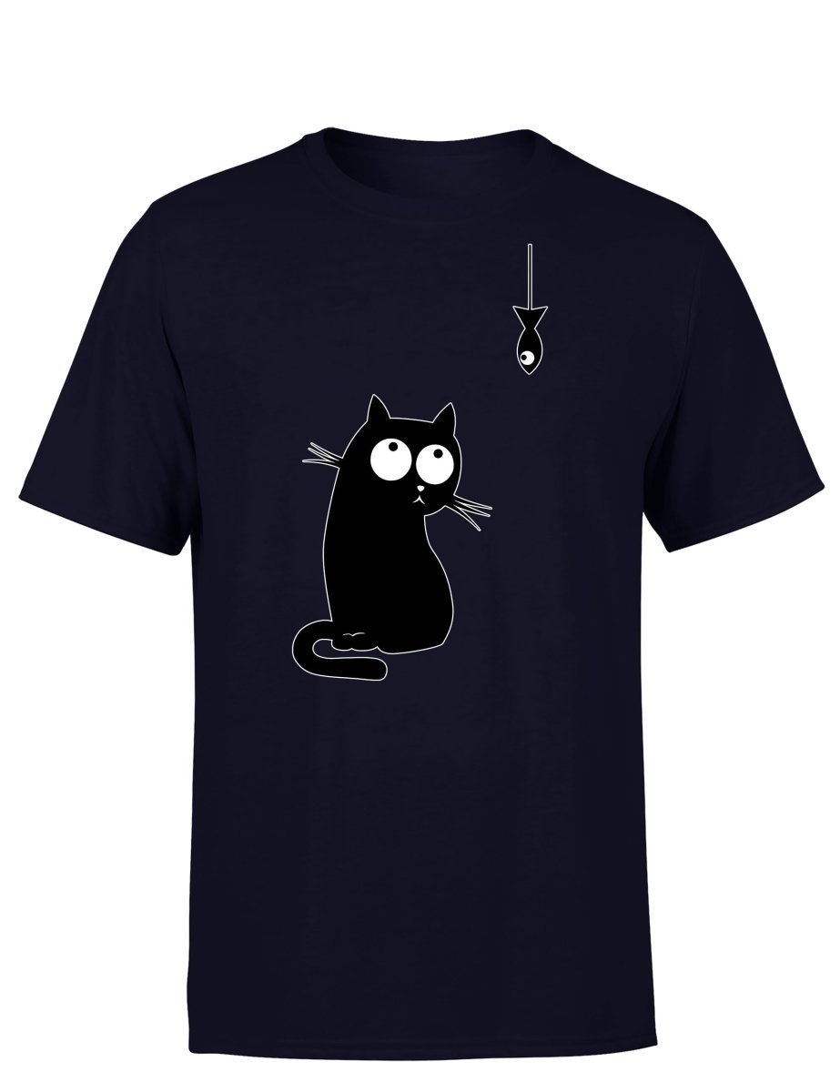 Cat Fish Herren T-Shirt - Schwarzer - Kaffee