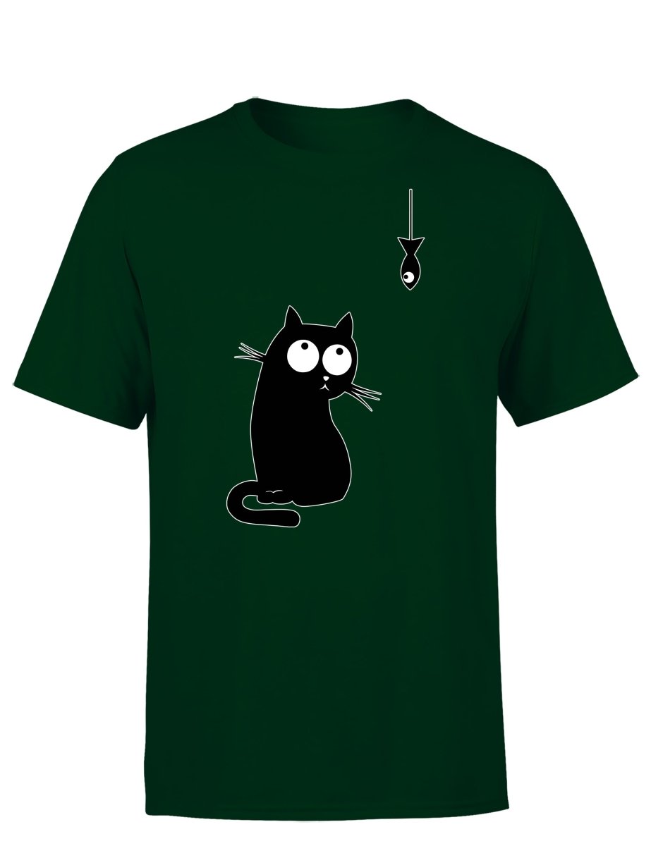 Cat Fish Herren T-Shirt - Schwarzer - Kaffee